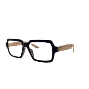 Oprawki okularowe Pisco w kolorze brązowy z drewnianym wzorem — Drewniane Oprawki