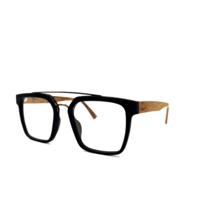 Oprawki okularowe Tumbler w kolorze brązowy z drewnianym wzorem — Drewniane Oprawki