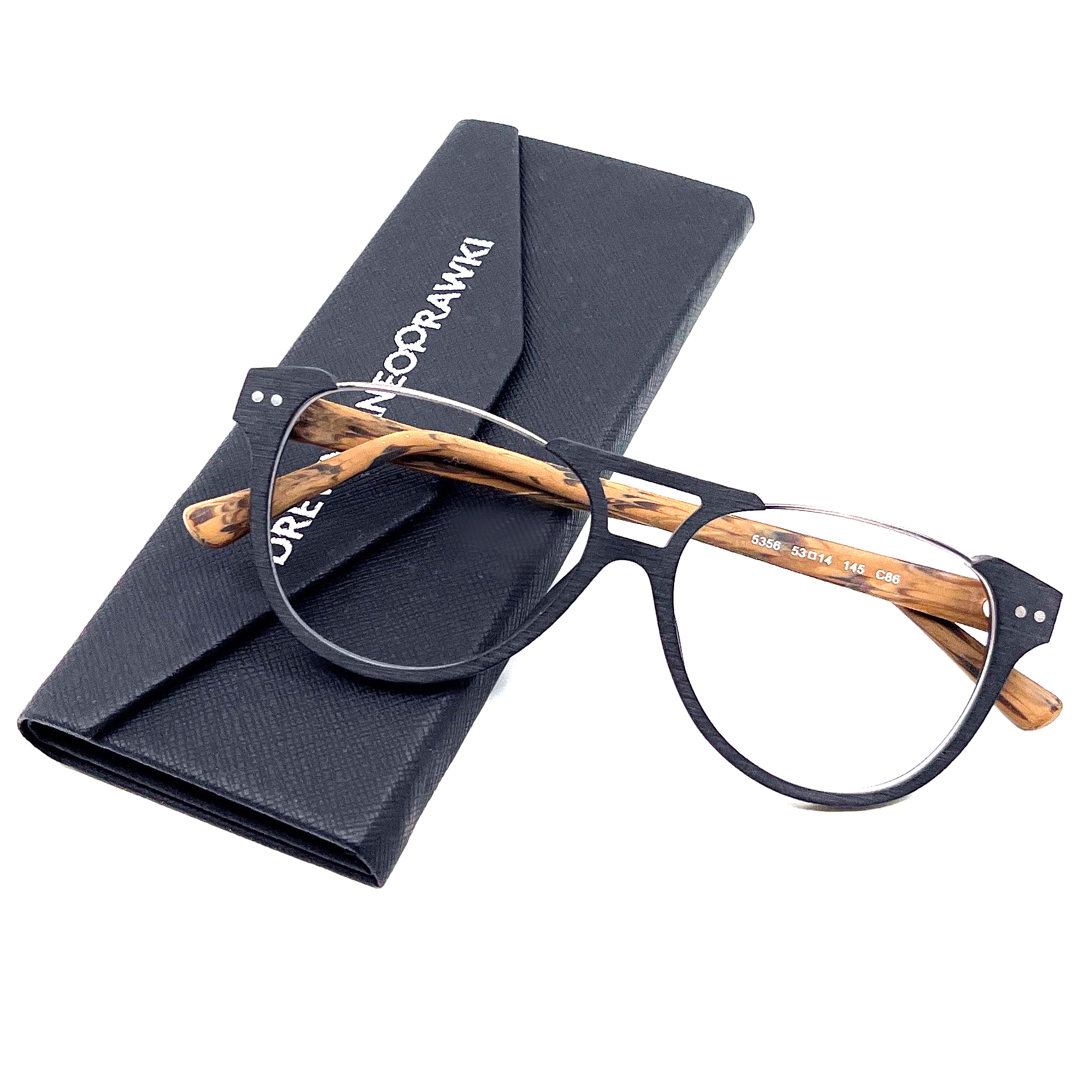 Oprawki okularowe Inferno z naturalnym wzorem drewna — Drewniane Oprawki