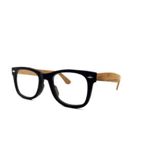 Oprawki okularowe Wavy w kolorze brązowy z drewnianym wzorem — Drewniane Oprawki