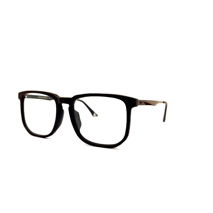 Oprawki okularowe Collins w kolorze kawowy z drewnianym wzorem — Drewniane Oprawki