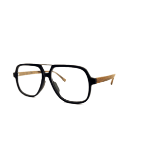 Oprawki okularowe Maverick w kolorze brązowy z drewnianym wzorem — Drewniane Oprawki